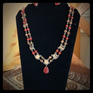 Necklace and earrings